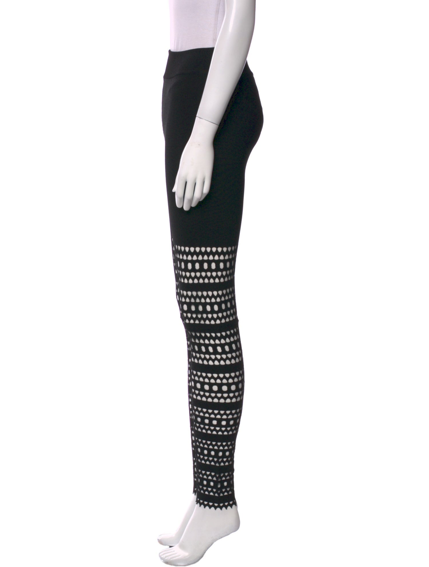 Alaïa Printed Skinny Leg Pants