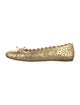 Alaïa Leather Lasercut Accents Ballet Flats