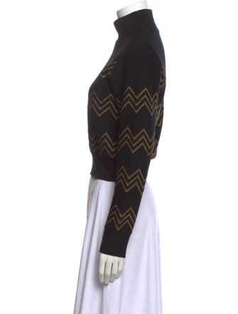 Alaïa Printed Turtleneck Sweater