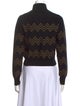 Alaïa Printed Turtleneck Sweater