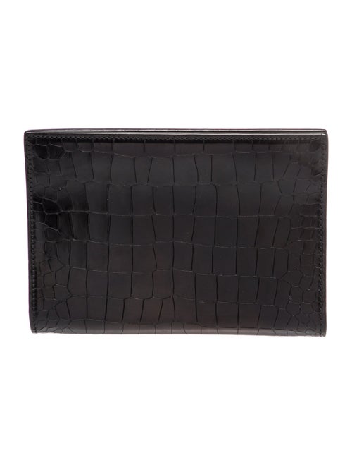 Alaïa Embossed Leather Clutch
