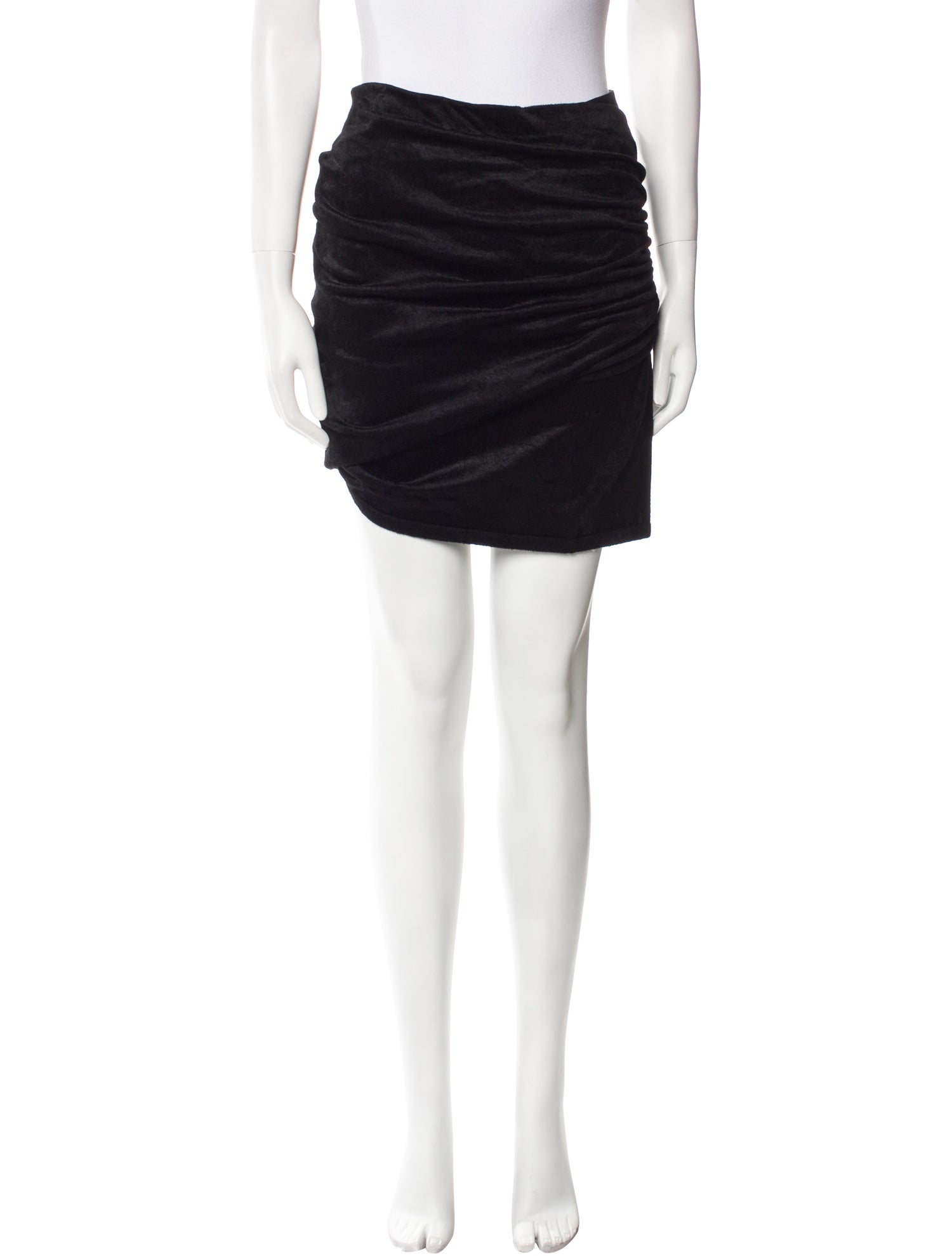 Alaïa Pleated Accents Mini Skirt
