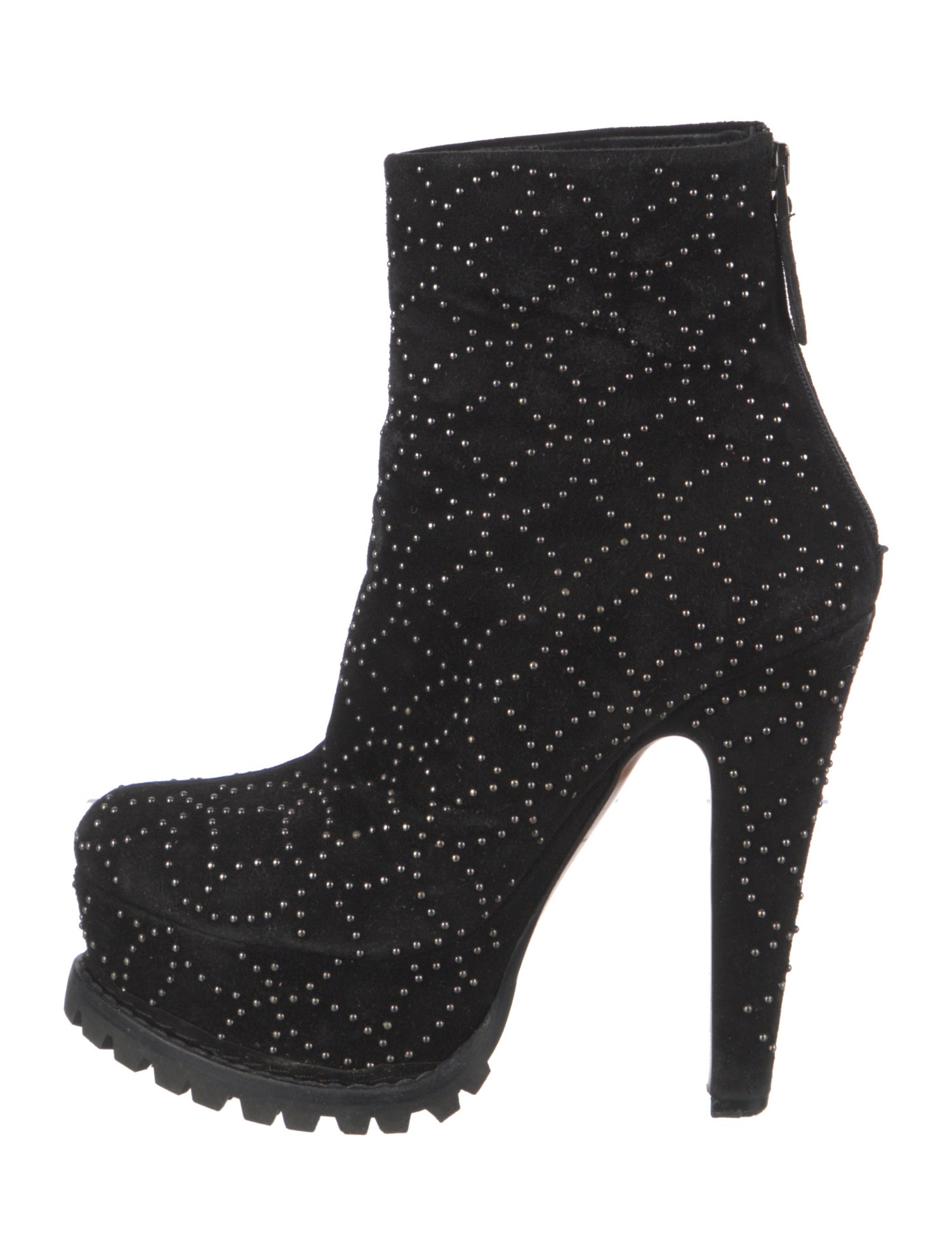 Alaïa Suede Studded Accents Boots