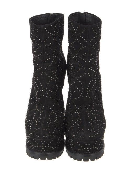 Alaïa Suede Studded Accents Boots