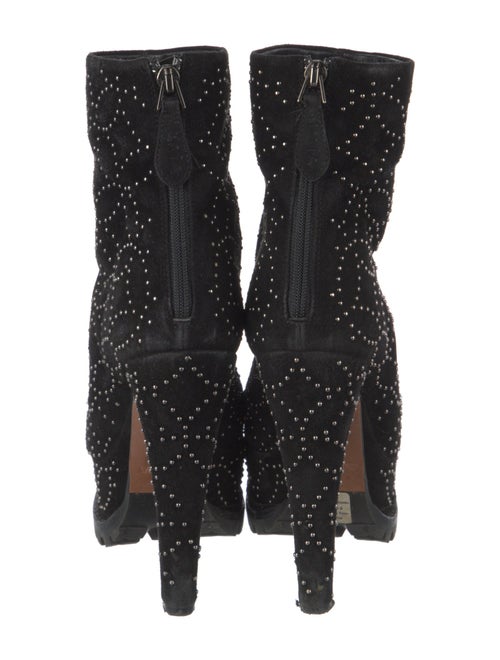 Alaïa Suede Studded Accents Boots
