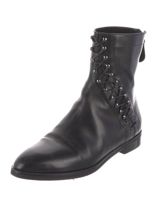 Alaïa Leather Combat Boots