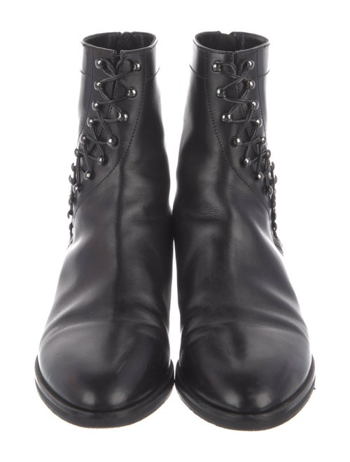Alaïa Leather Combat Boots