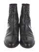 Alaïa Leather Combat Boots