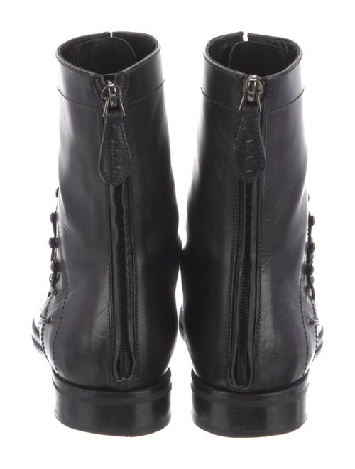 Alaïa Leather Combat Boots