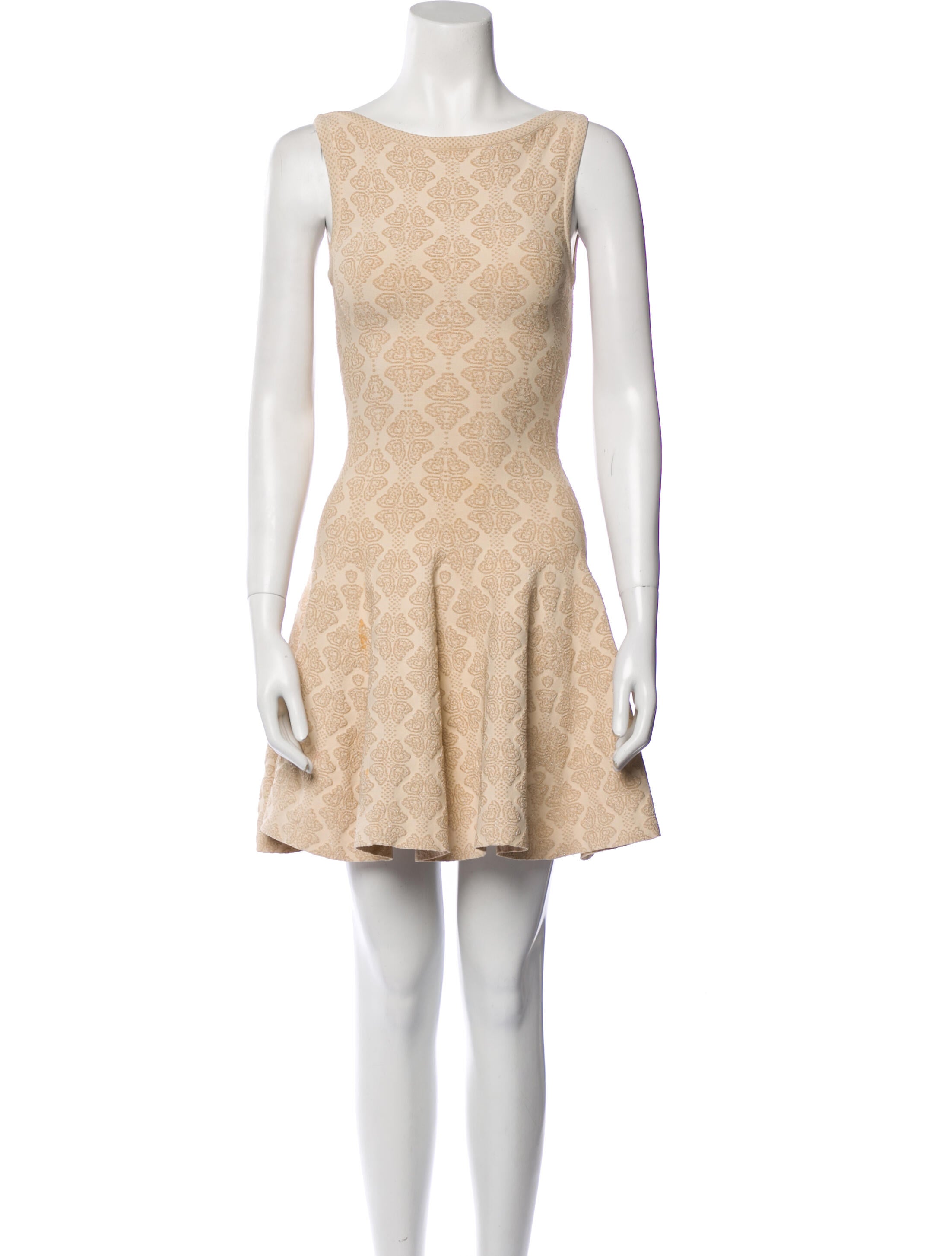 Alaïa Lace Pattern Mini Dress