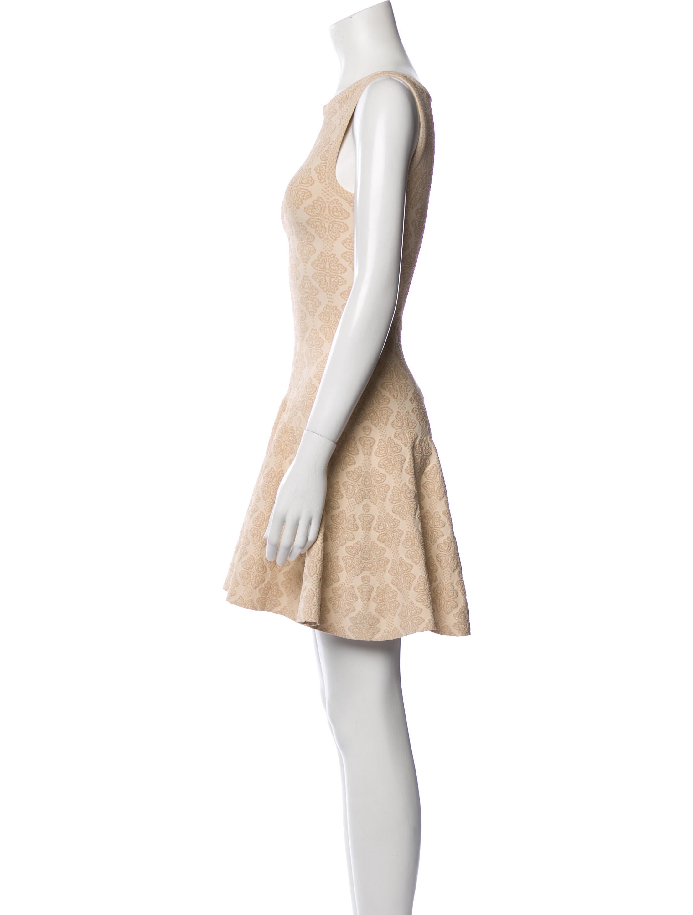 Alaïa Lace Pattern Mini Dress