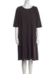 LABO.ART Scoop Neck Knee-Length Dress