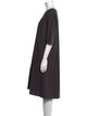 LABO.ART Scoop Neck Knee-Length Dress