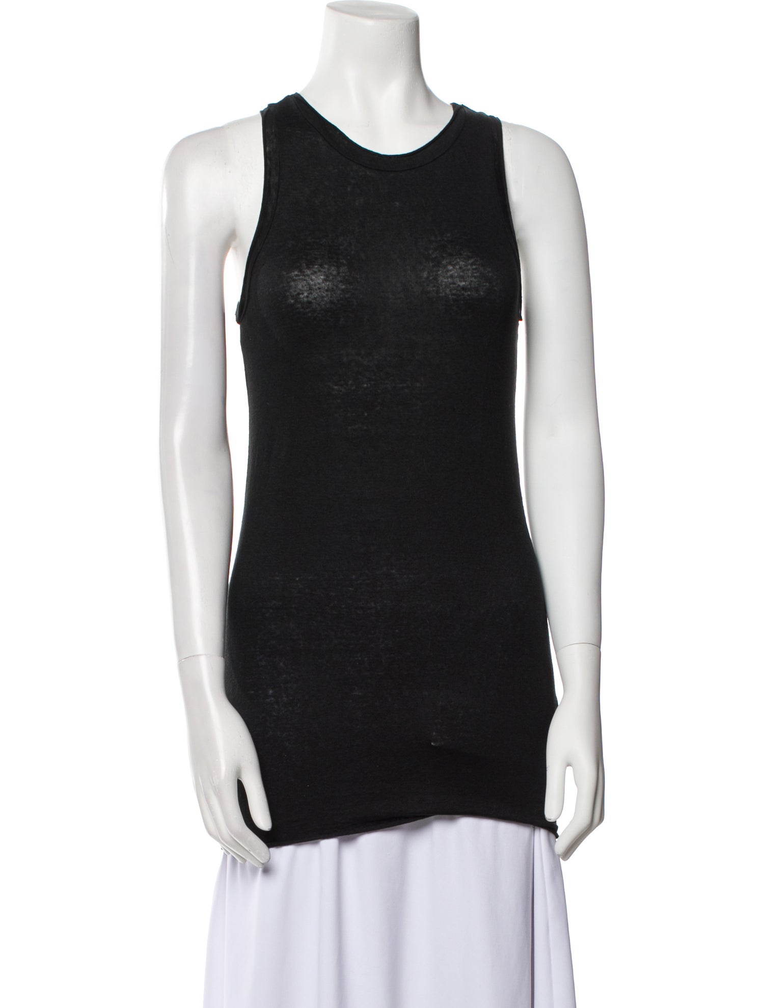 LABO.ART Linen Scoop Neck Top