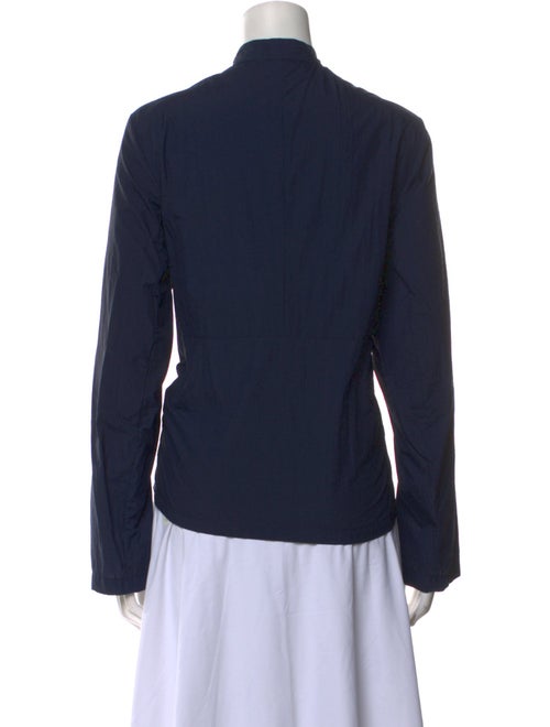 LABO.ART Mock Neck Long Sleeve Button-Up Top