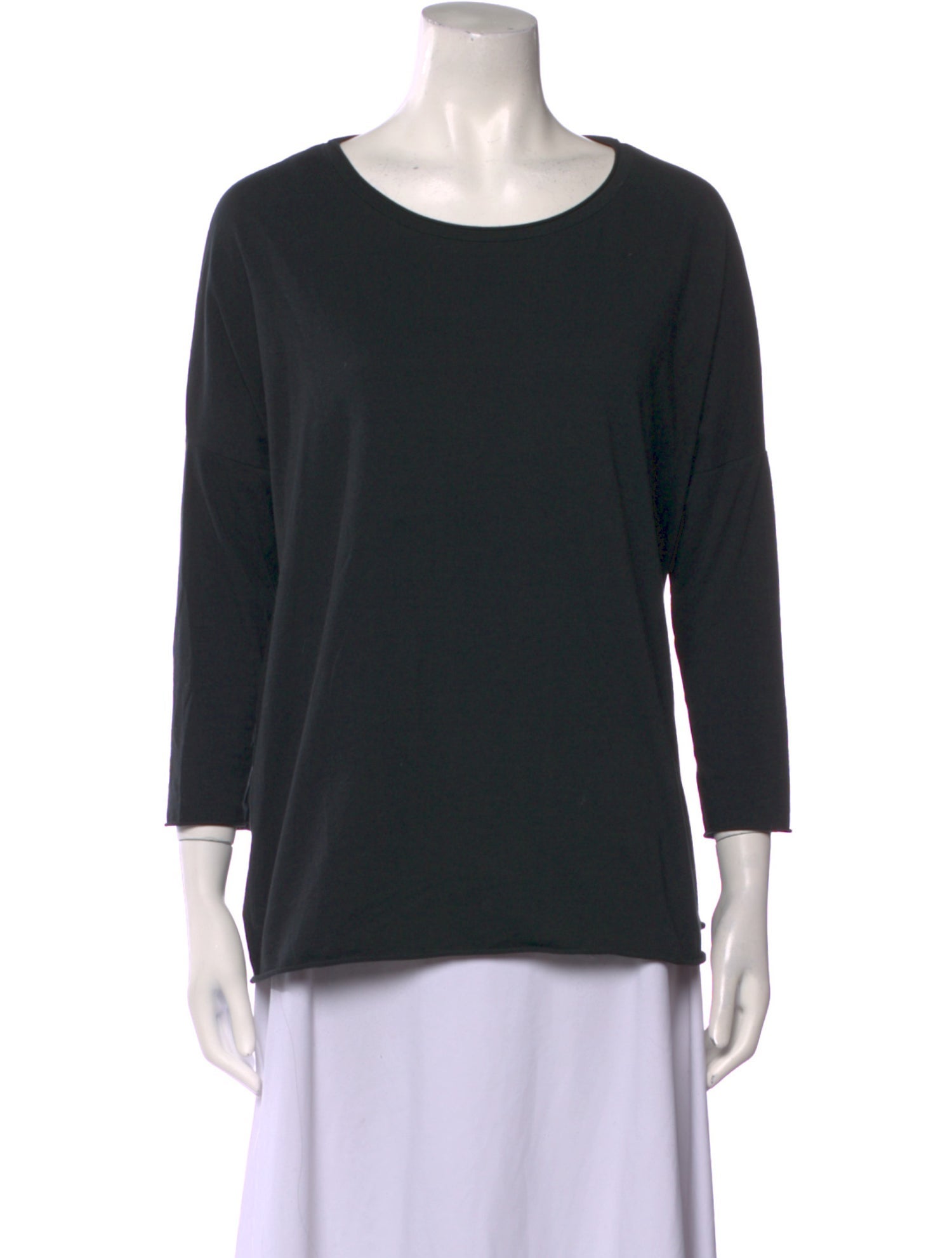 LABO.ART Scoop Neck Three-Quarter Sleeve T-Shirt