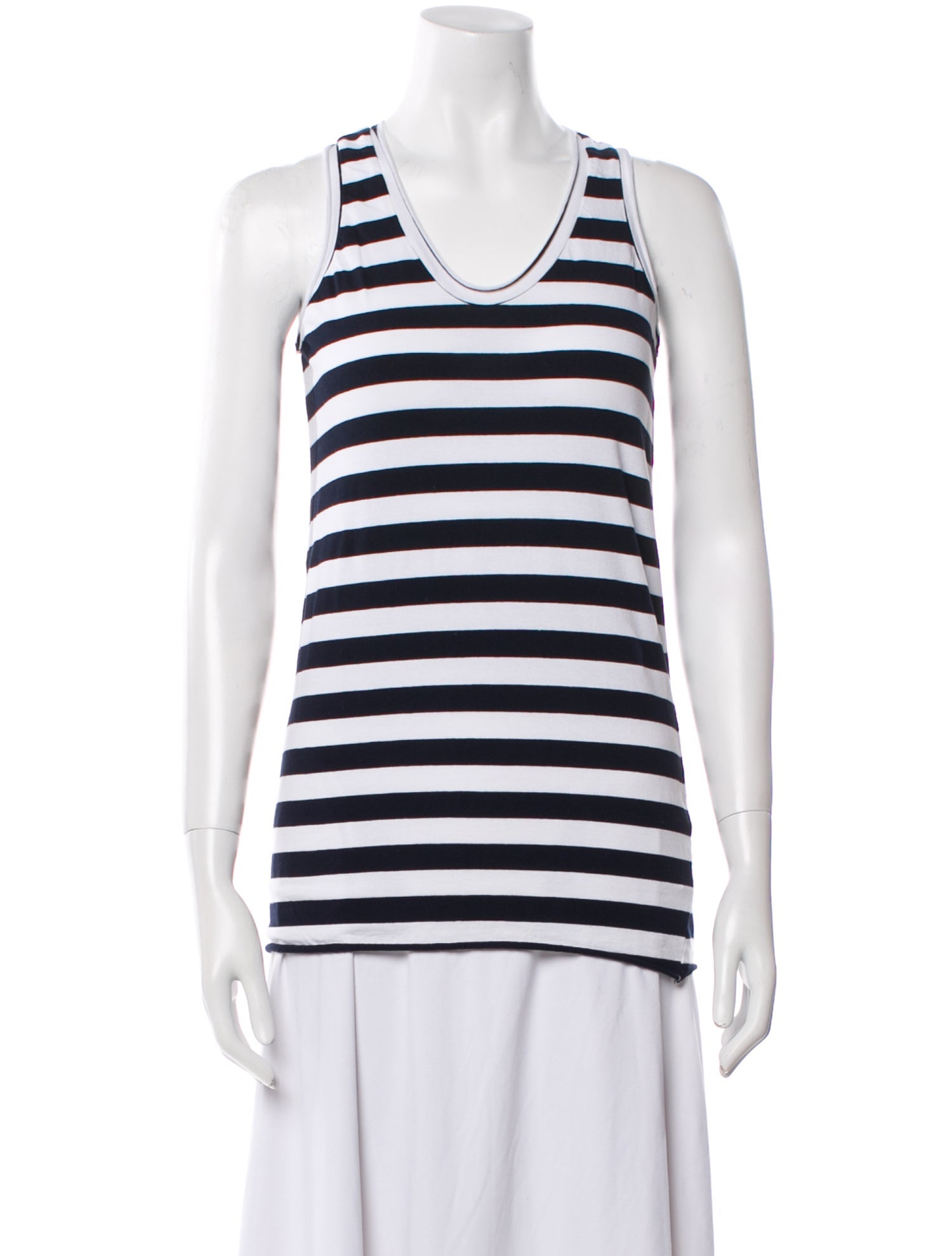 LABO.ART Striped Scoop Neck Top w/ Tags