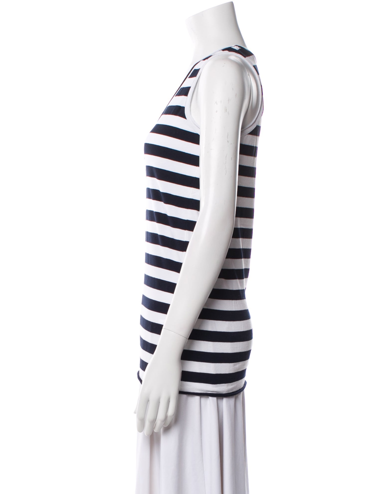 LABO.ART Striped Scoop Neck Top w/ Tags