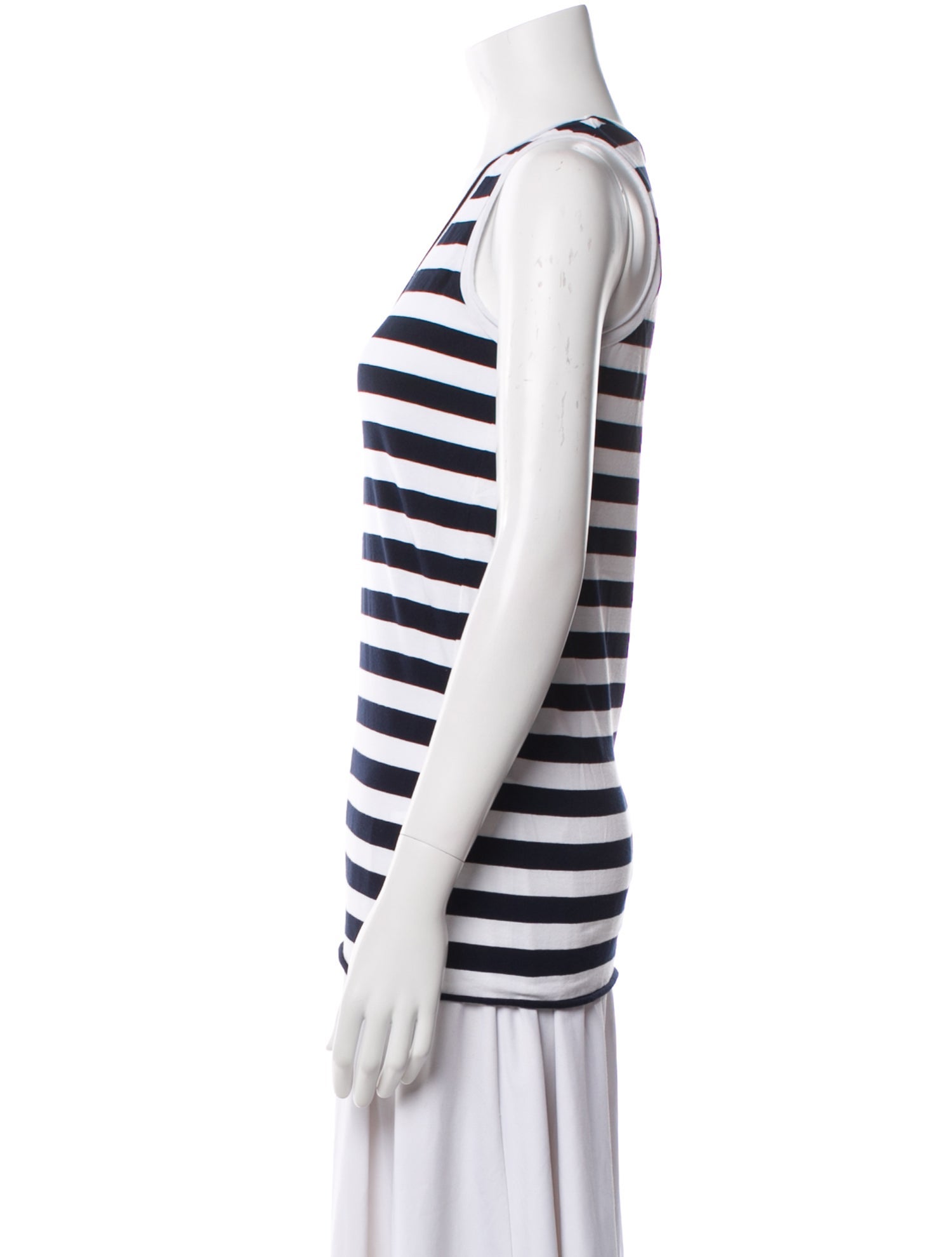 LABO.ART Striped Scoop Neck Top w/ Tags
