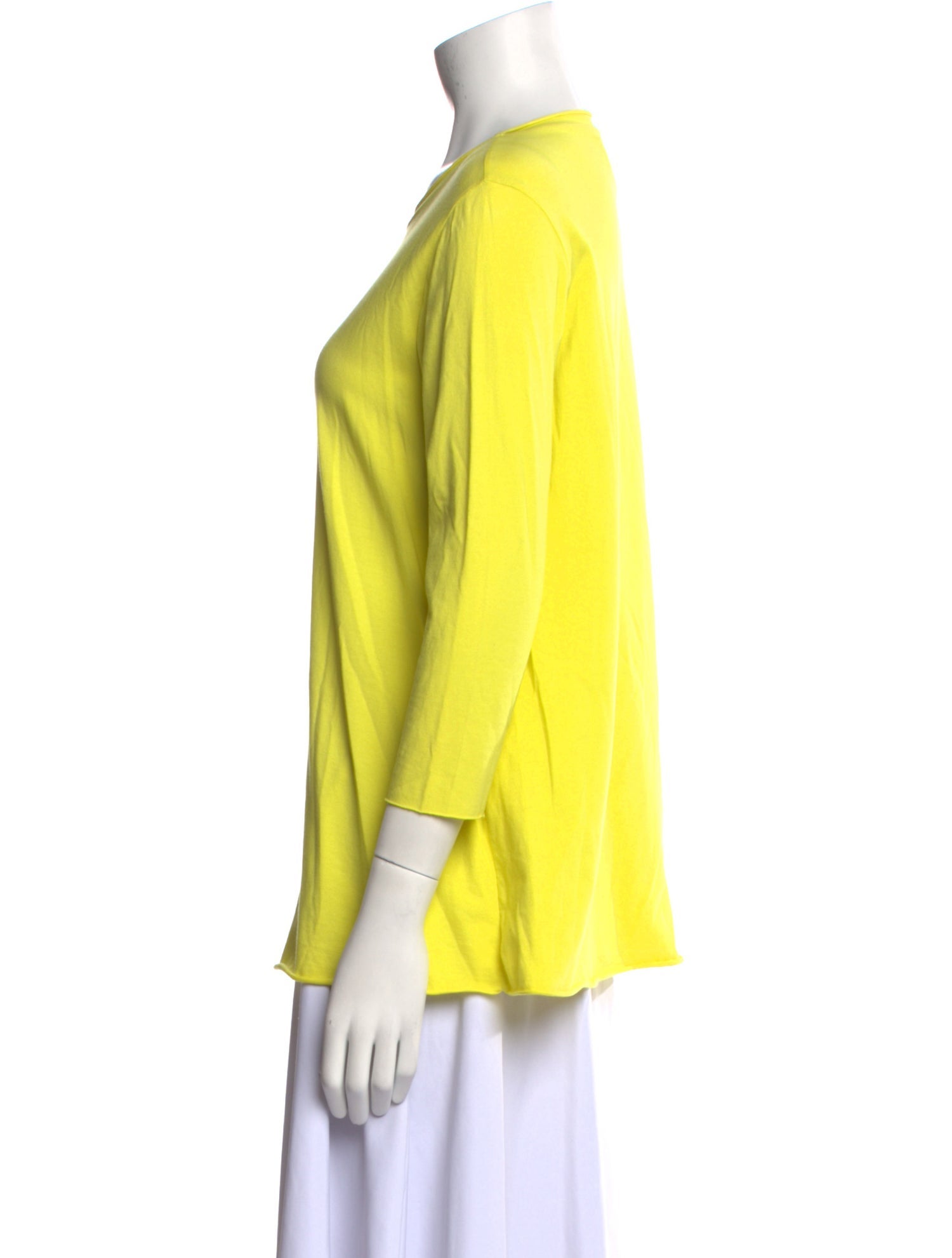 LABO.ART Scoop Neck Three-Quarter Sleeve T-Shirt