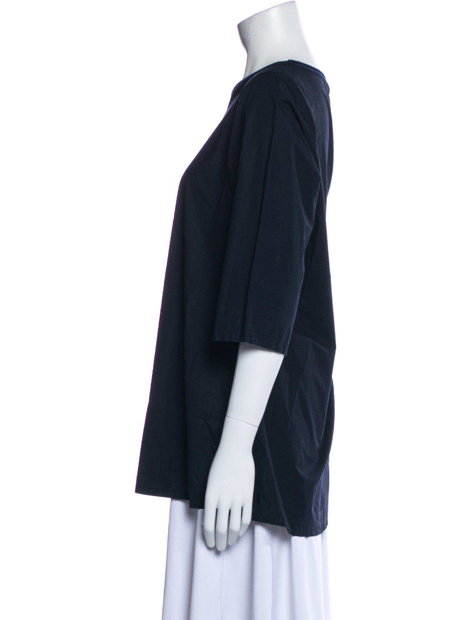 LABO.ART Bateau Neckline Three-Quarter Sleeve Tunic