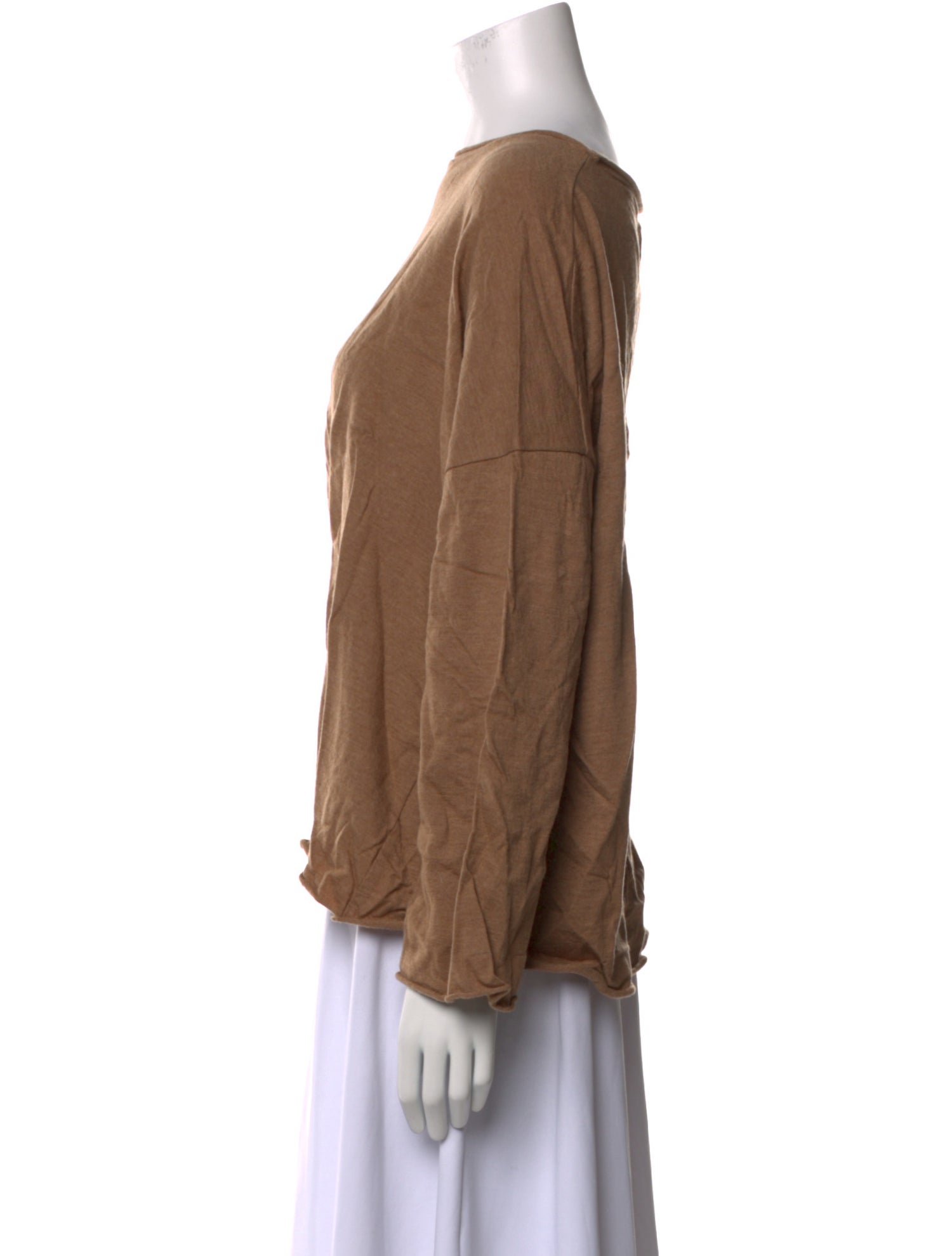 LABO.ART Wool Bateau Neckline Blouse