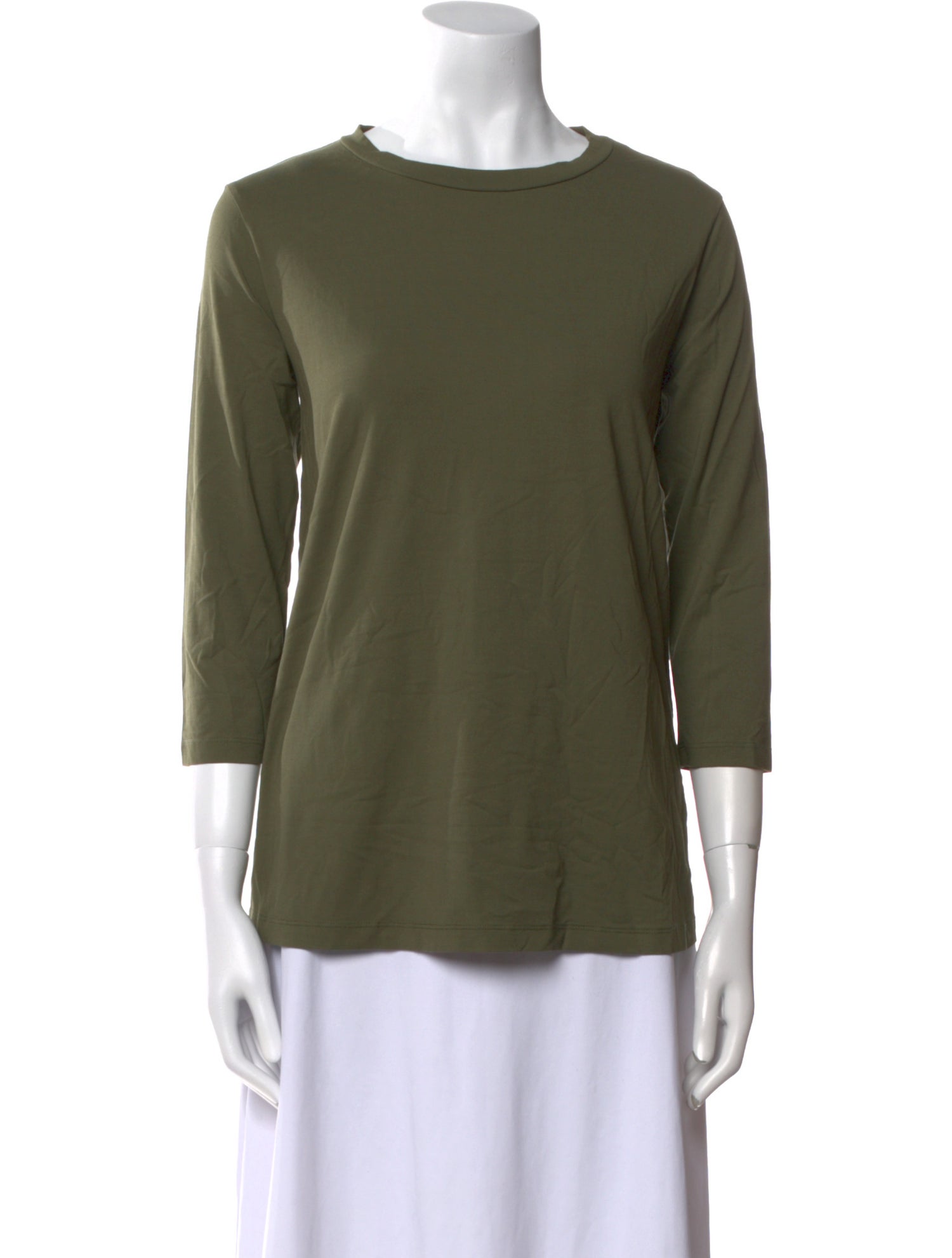 LABO.ART Bateau Neckline Three-Quarter Sleeve Top