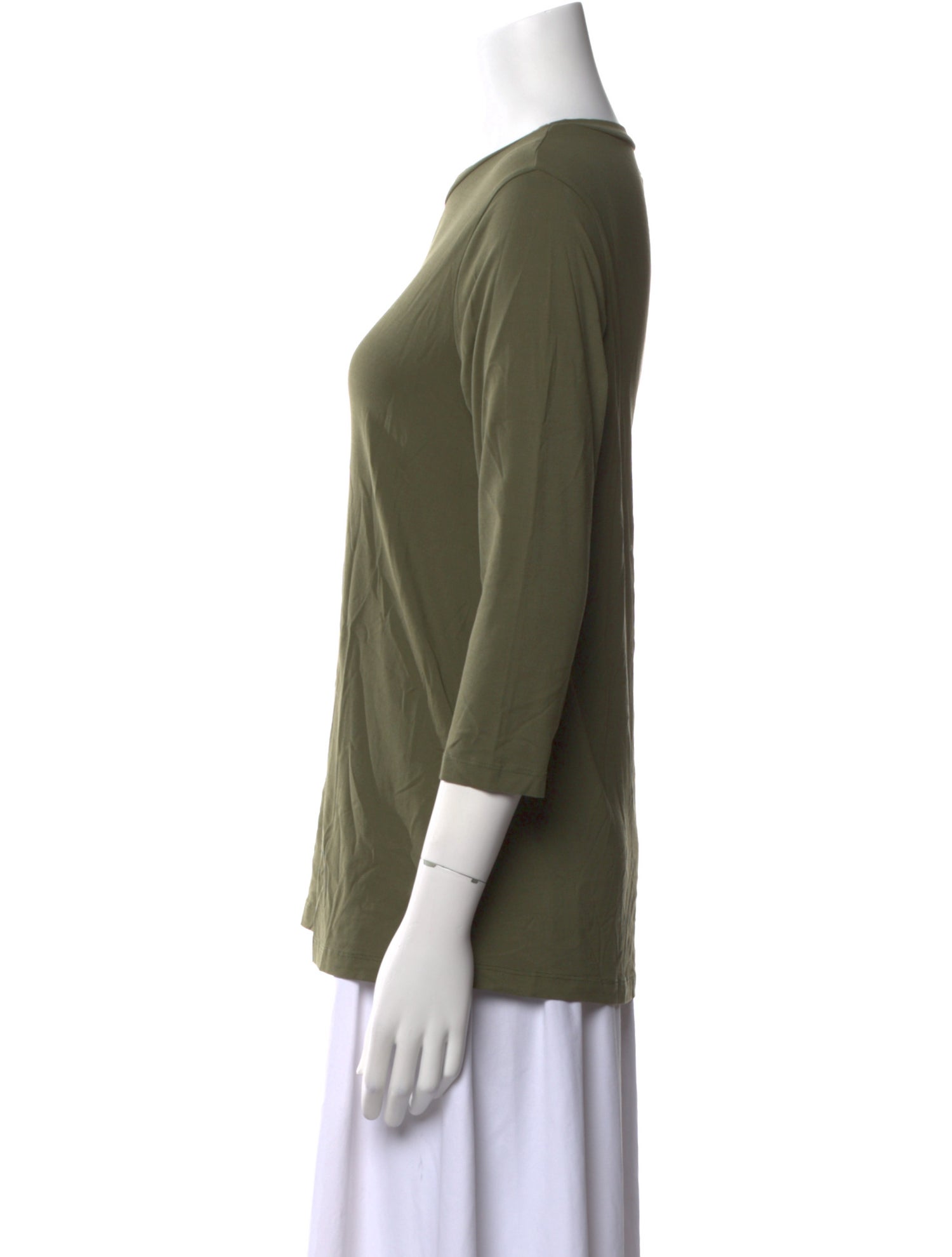 LABO.ART Bateau Neckline Three-Quarter Sleeve Top