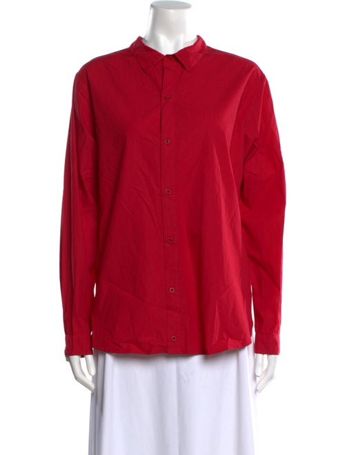 LABO.ART Long Sleeve Button-Up Top