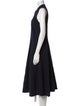LABO.ART Mock Neck Midi Length Dress