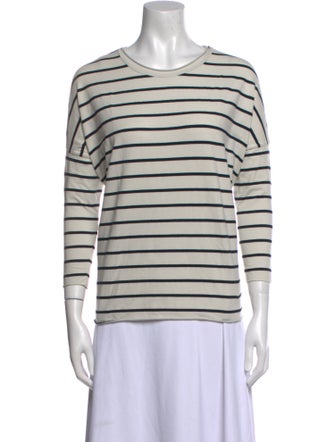 LABO.ART Striped Scoop Neck Top