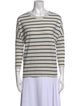 LABO.ART Striped Scoop Neck Top