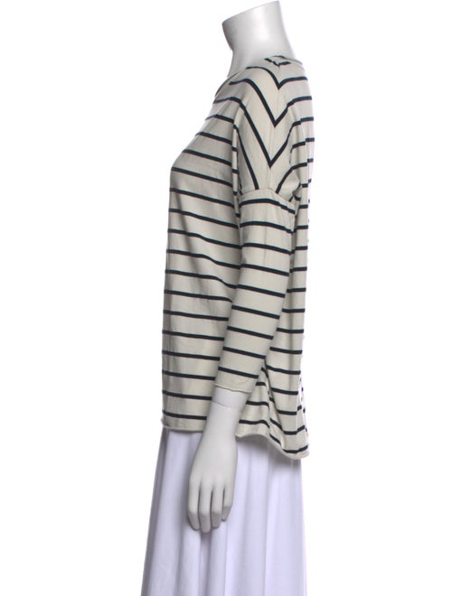 LABO.ART Striped Scoop Neck Top
