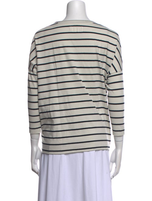 LABO.ART Striped Scoop Neck Top