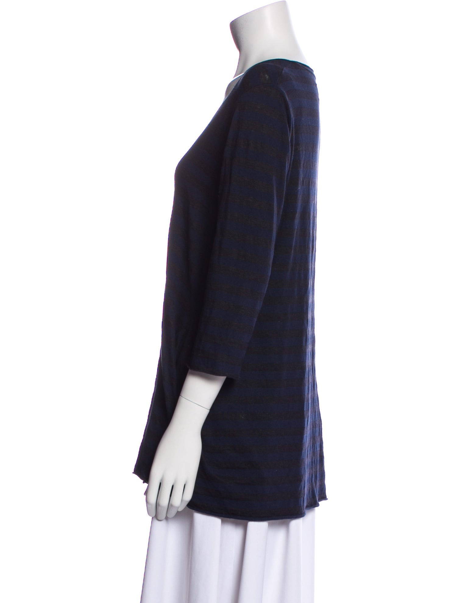 LABO.ART Scoop Neck Three-Quarter Sleeve T-Shirt