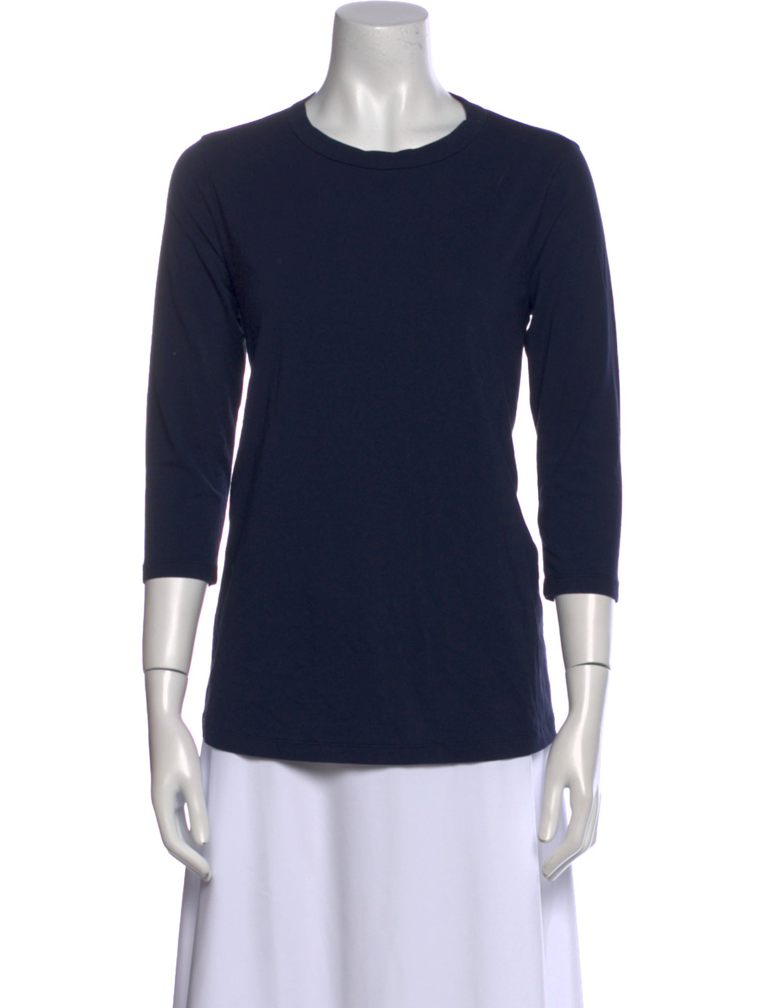 LABO.ART Crew Neck Three-Quarter Sleeve T-Shirt