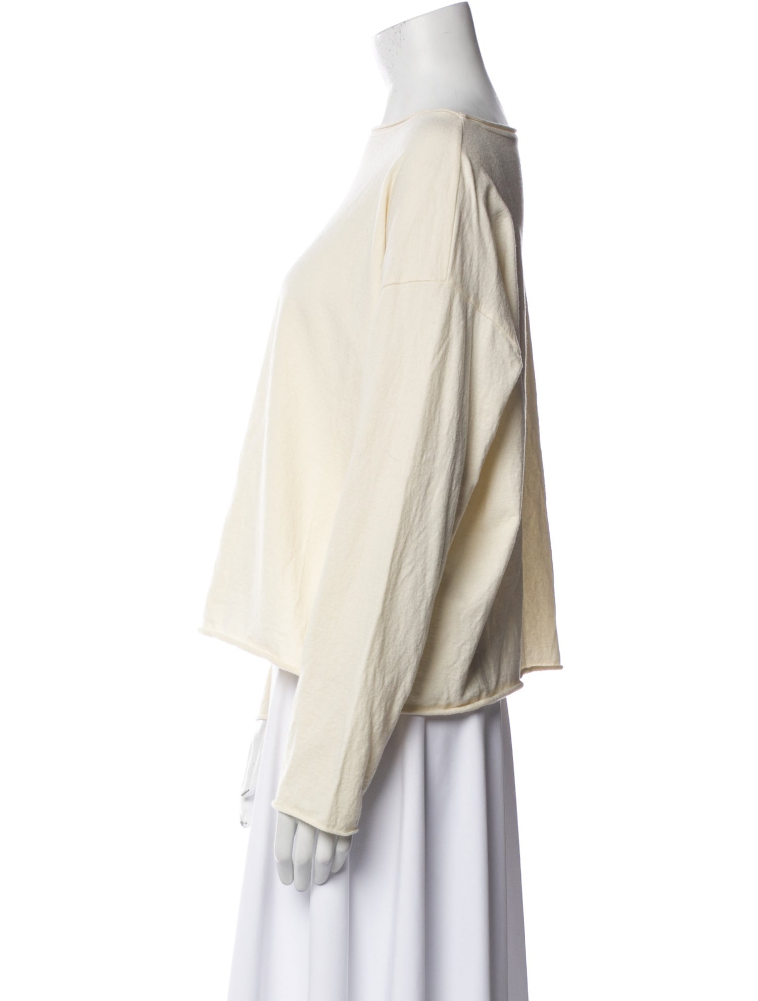 LABO.ART Wool Bateau Neckline Sweatshirt