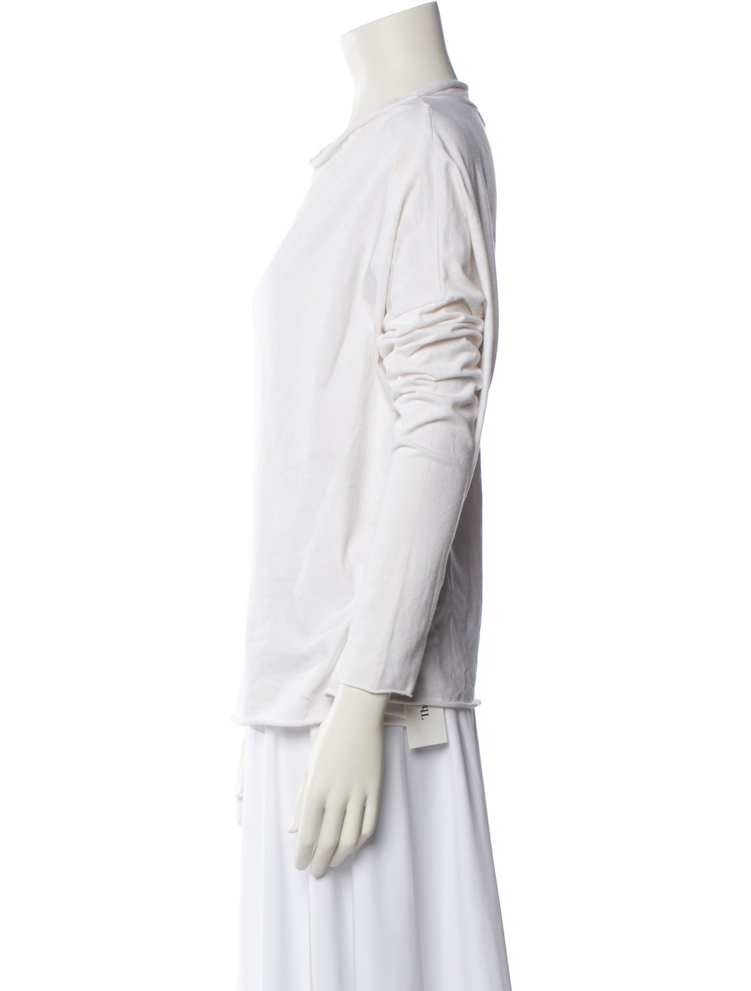 LABO.ART Cowl Neck Three-Quarter Sleeve T-Shirt