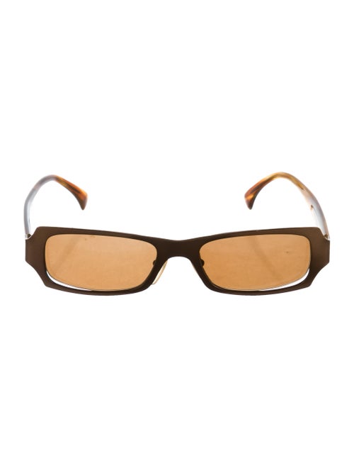 Alain Mikli Tinted Narrow Sunglasses Brown