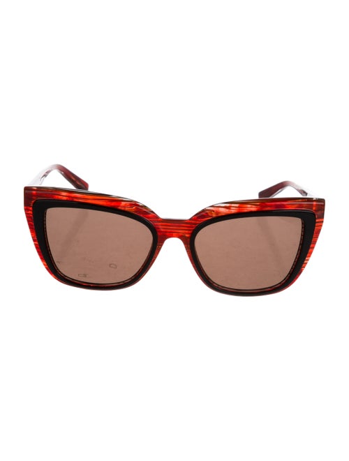 Alain Mikli Square Tinted Sunglasses Red