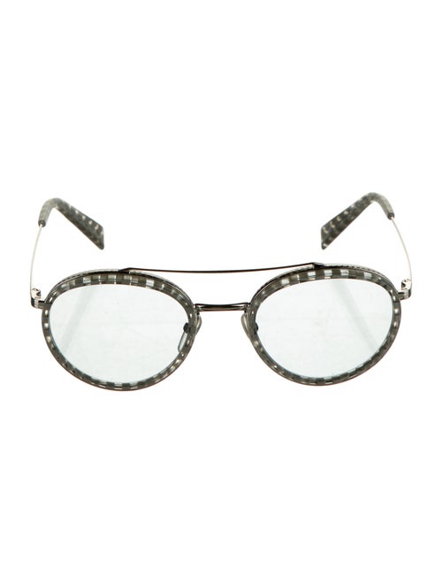 Alain Mikli Tinted Round Sunglasses Silver