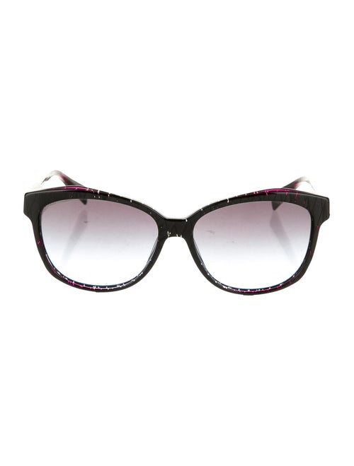 Alain Mikli Round Tinted Sunglasses Black