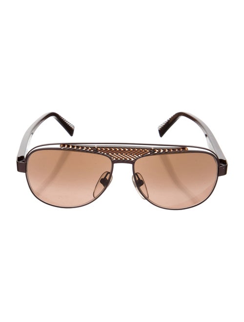 Alain Mikli Tinted Aviator Sunglasses Brown