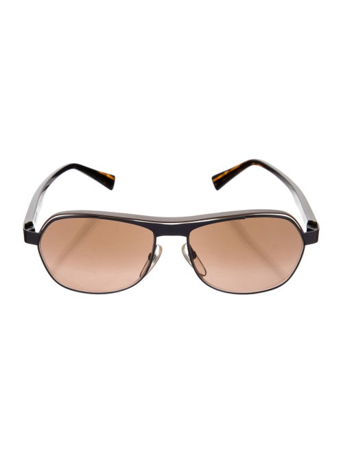 Alain Mikli Tinted Aviator Sunglasses Brown