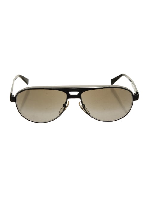 Alain Mikli Tinted Aviator Sunglasses Black