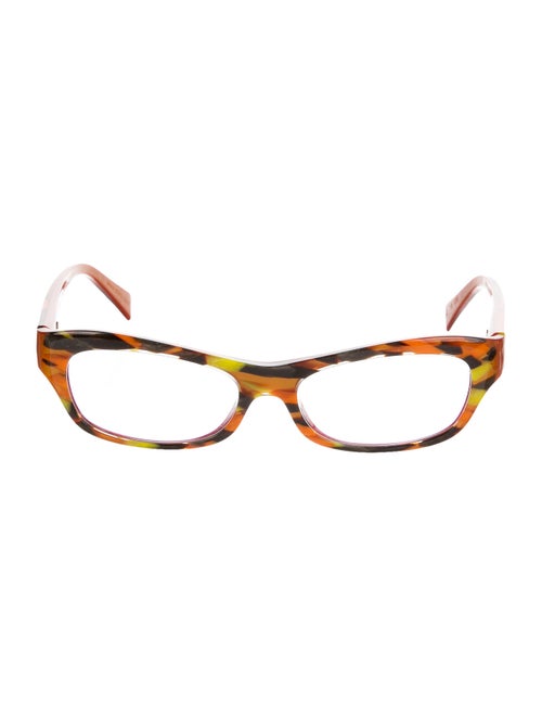 Alain Mikli Orange Printed Eyeglasses Orange