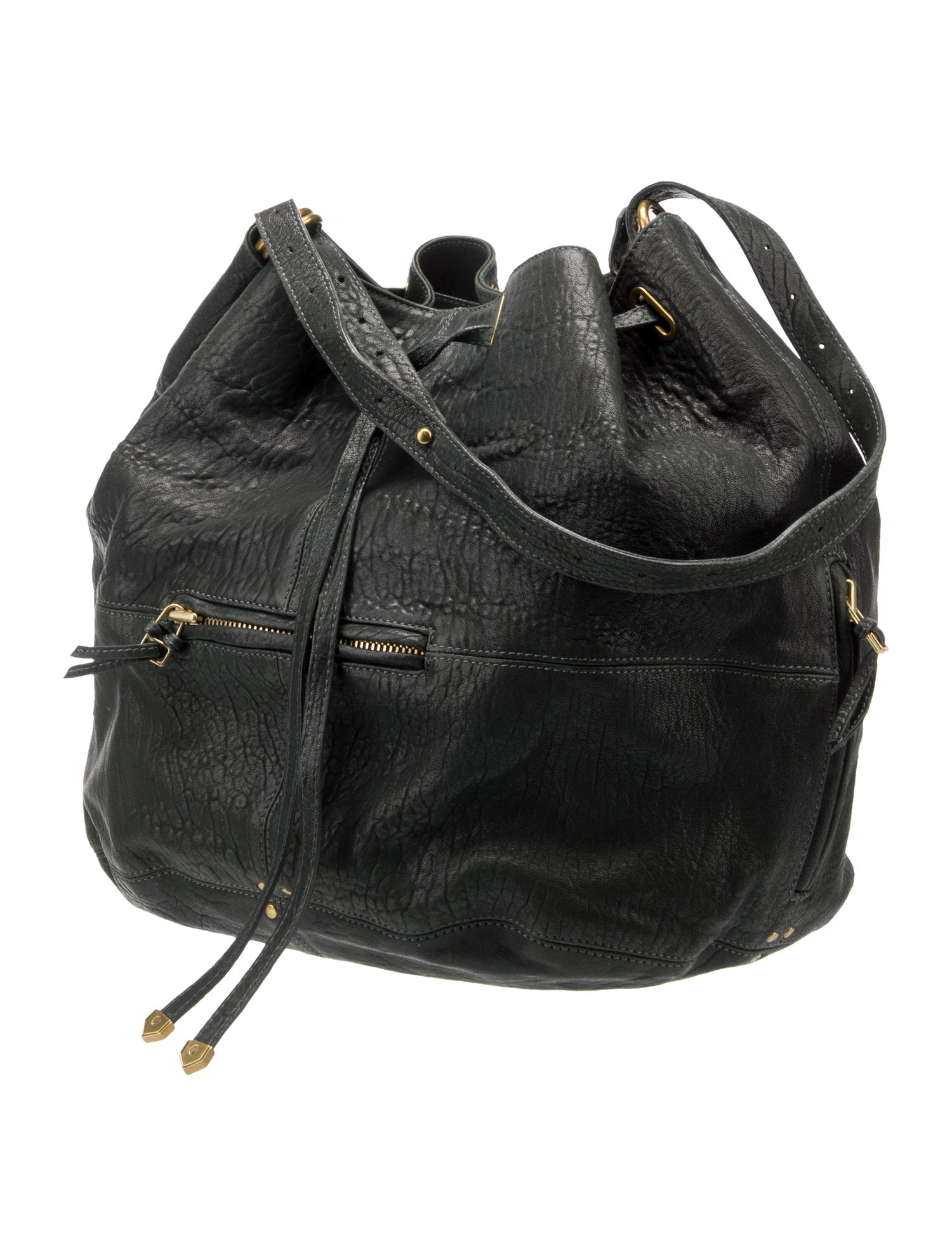 Alain Mikli Leather Messenger Bag