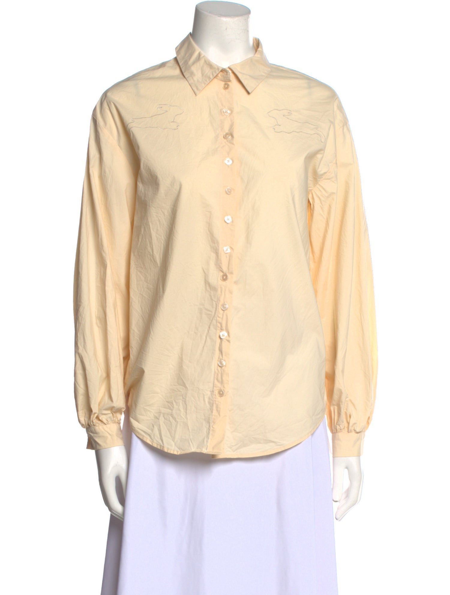 Alena Akhmadullina Long Sleeve Button-Up Top