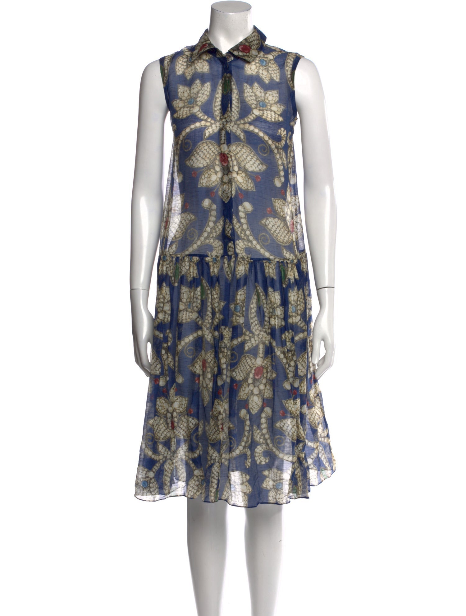 Alena Akhmadullina Printed Knee-Length Dress