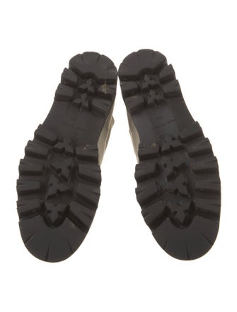 Alan Bilzerian Suede Fur Trim Moto Boots